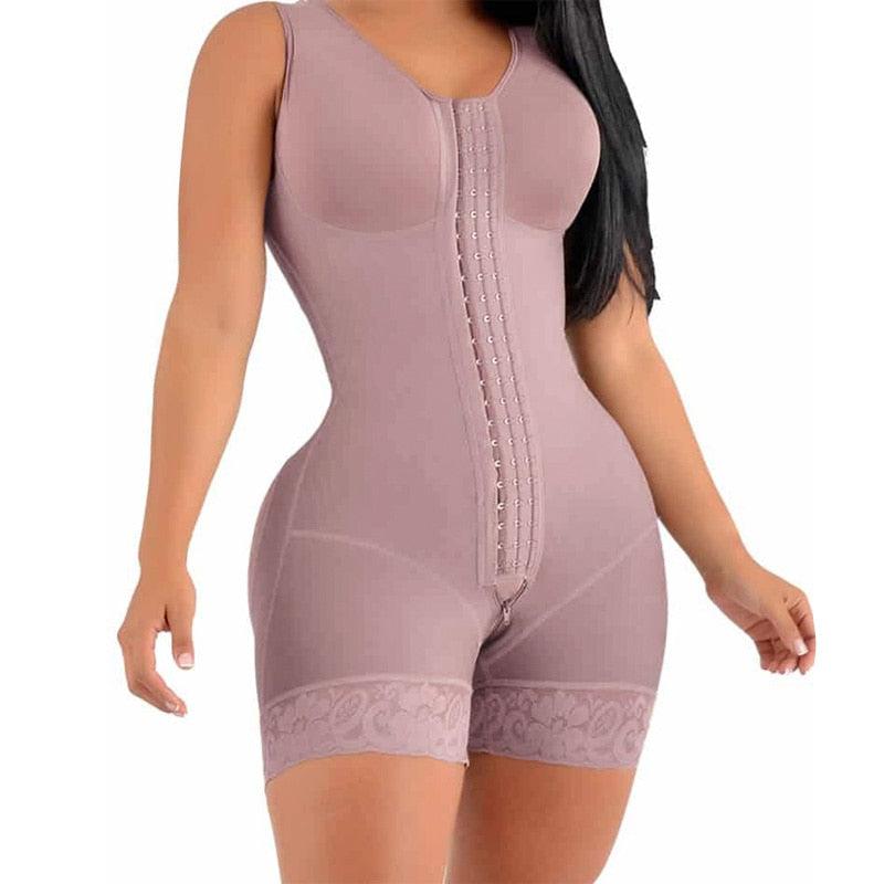Mulheres Plus Size Alta Compressão Completa Bodyshapers Cinturão Clipe Zip  Bodysuit Vest Tummy Controle Pós Parto Recuperação Slimming Body Shaper S  6XL De $95,12